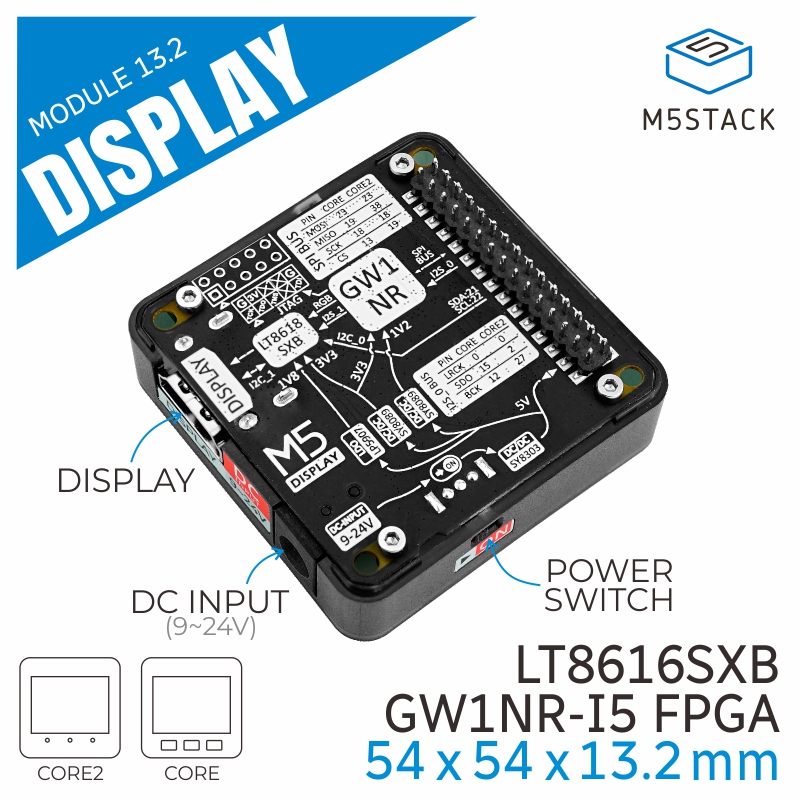 Electronics Project Kit - Módulo de visualización oficial M5Stack 13.2
