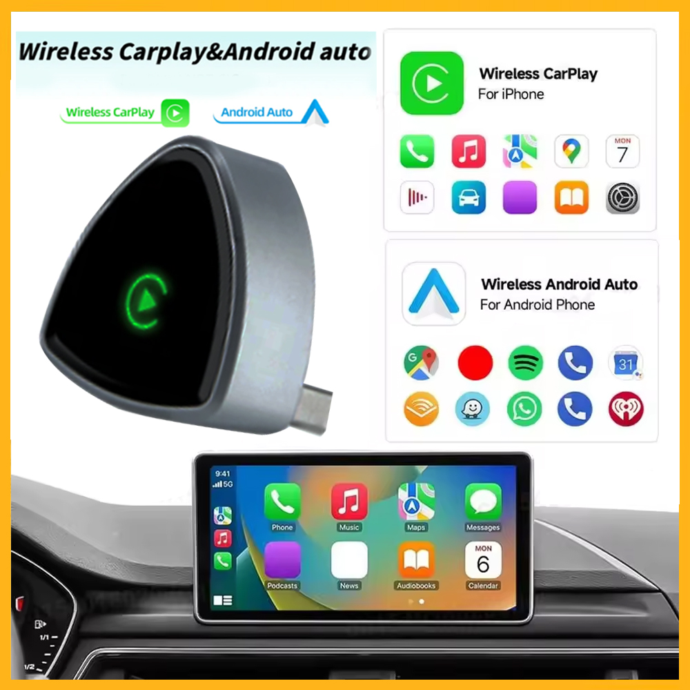 Wifi Smart Plug - 2025 nuevo adaptador inalámbrico CarPlay Android