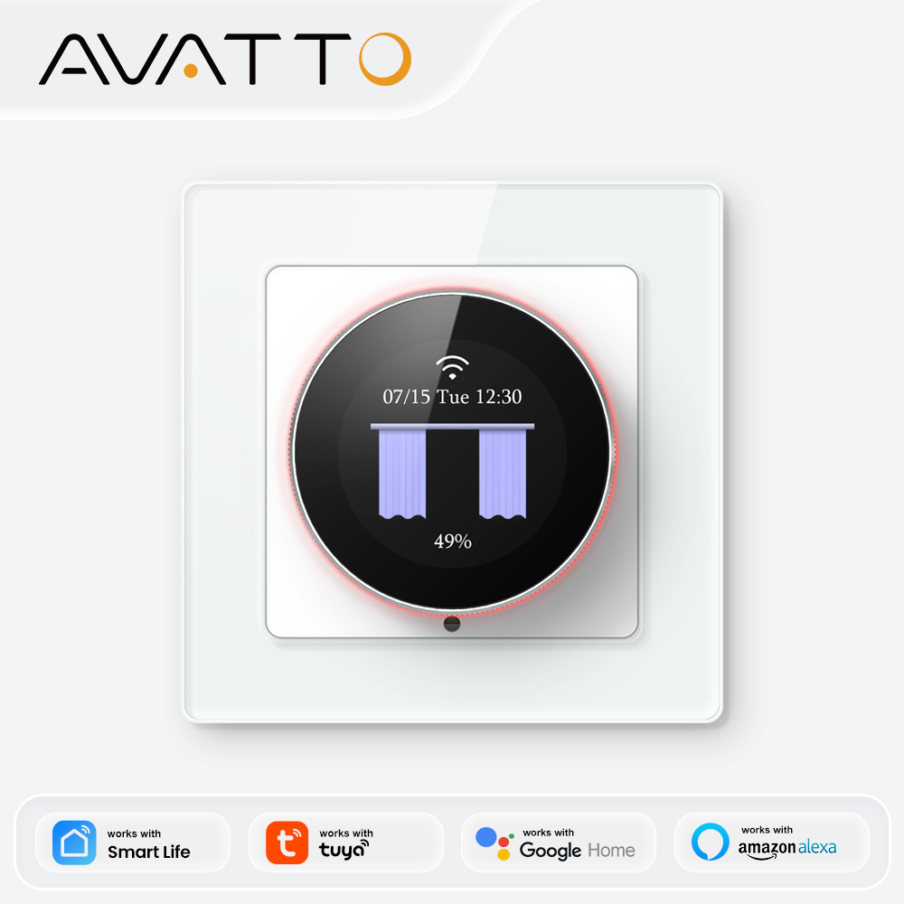 Smart Light Switch Wifi - Interruptor Inteligente WiFi para Cortinas AVATTO,