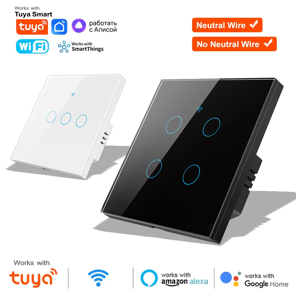 Smart Light Switch Wifi - Interruptor de Luz Táctil Inteligente Inalámbrico