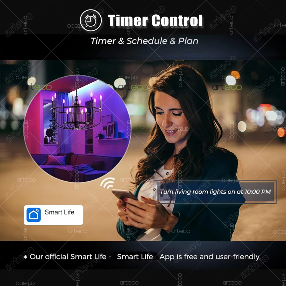 Lámpara de vela Led Tuya E14,  - Smart Light Switch Wifi reseña y precio