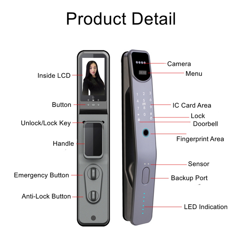 Tuya-cerradura electrónica int - Smart Door Lock Wifi reseña y precio