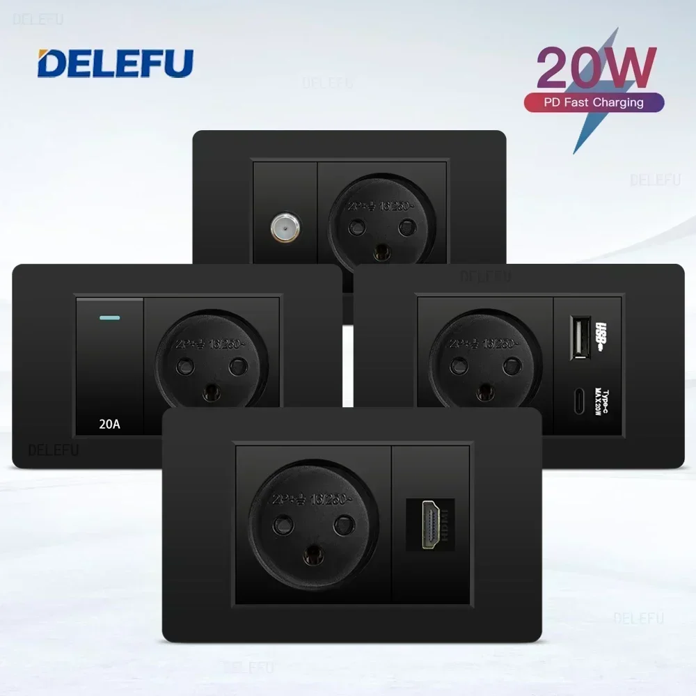 DELEFU negro retardante PC Isr - Smart Light Switch Wifi reseña y precio