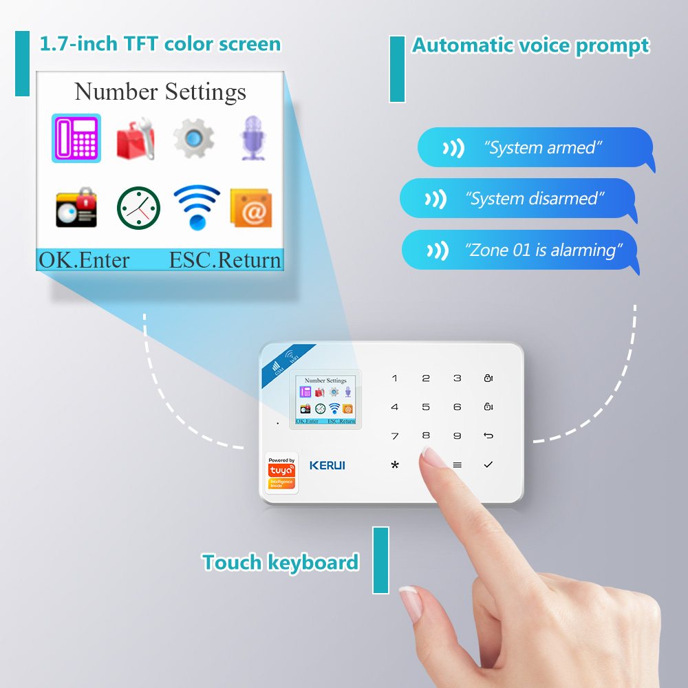 KERUI-sistema de alarma W181,  - Smart Home Automation Kit reseña y precio