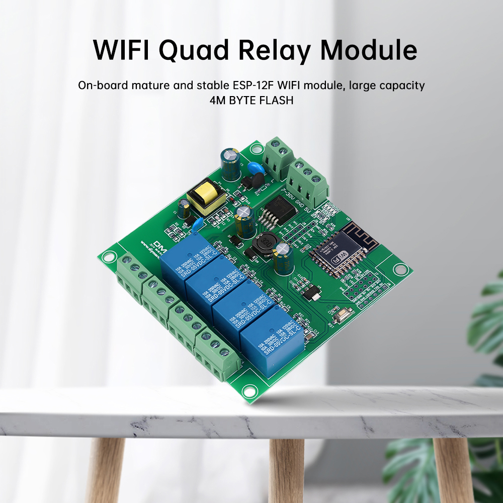 Módulo de relé WiFi 4 canales  - Esp8266 Relay Module reseña y precio