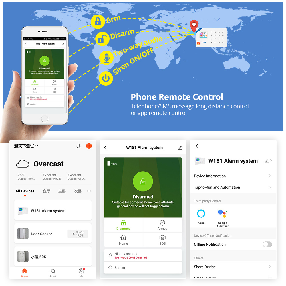 KERUI-Kit de sistema de alarma - Smart Home Automation Kit reseña y precio