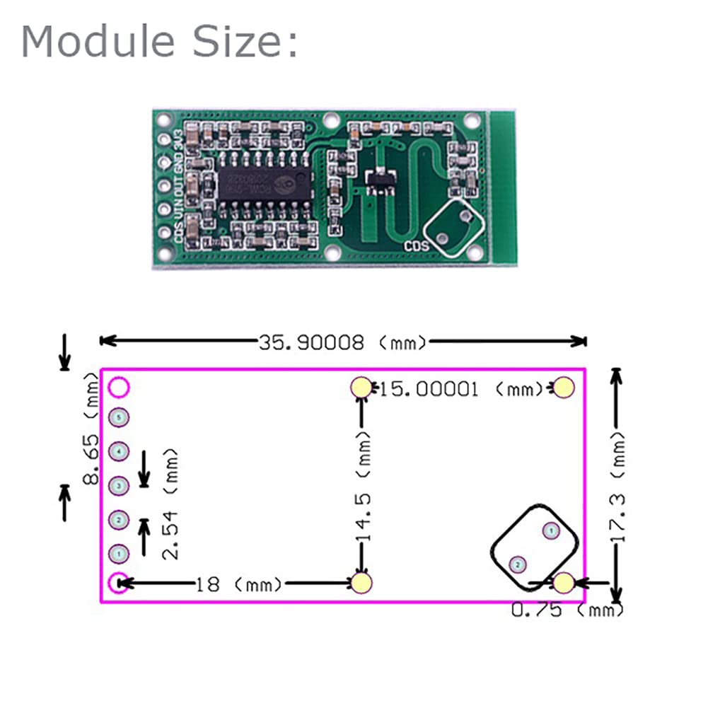 5 uds RCWL-0516 Sensor de dete - Esp8266 Relay Module reseña y precio