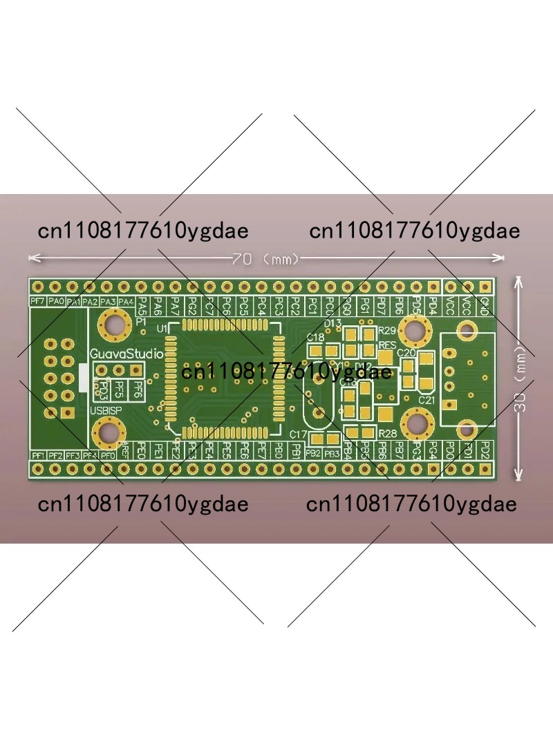 Placa de Desarrollo ATmega128  - Microcontroller Kit reseña y precio